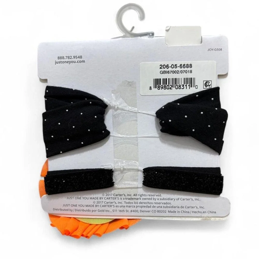 Baby Girl Halloween Headband Duo Spooky Cute Pumpkin Patch Fall Accessories